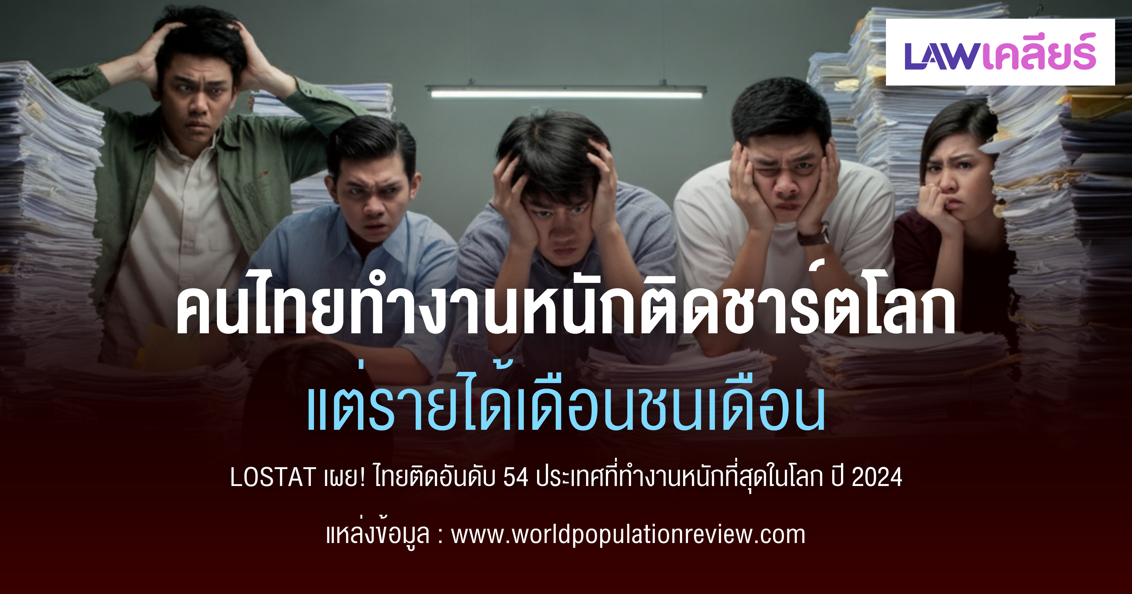 หางาน,สมัครงาน,งาน,คนไทยทำงานหนักติดชาร์ตโลก แต่รายได้เดือนชนเดือน 